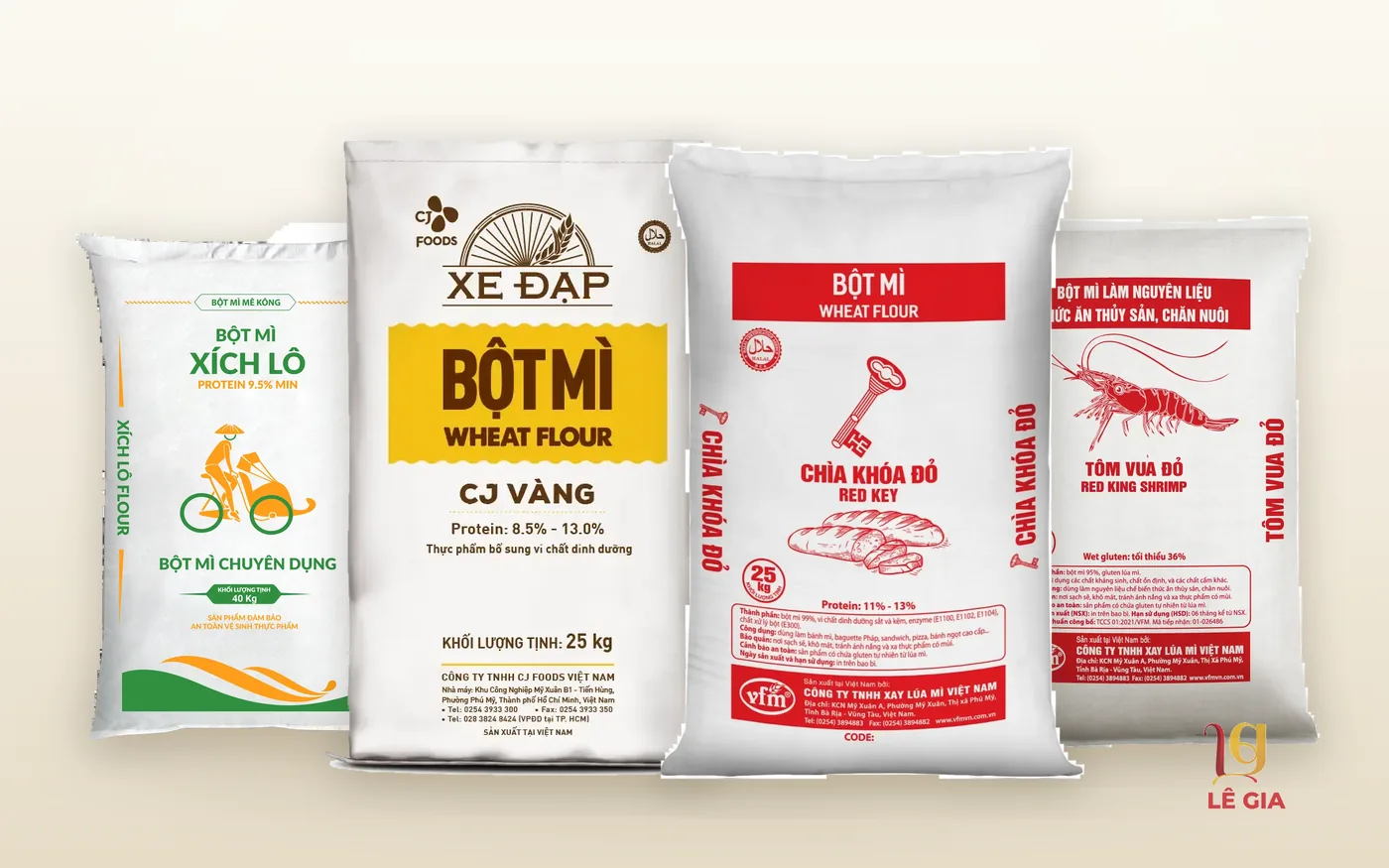 Interflour, Uni, Meizan, Xe Đạp: so sánh các thương hiệu bột mì phổ biến