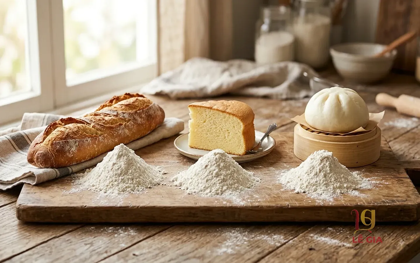 Phân biệt bột bánh mì, bột bánh ngọt và bột đa dụng